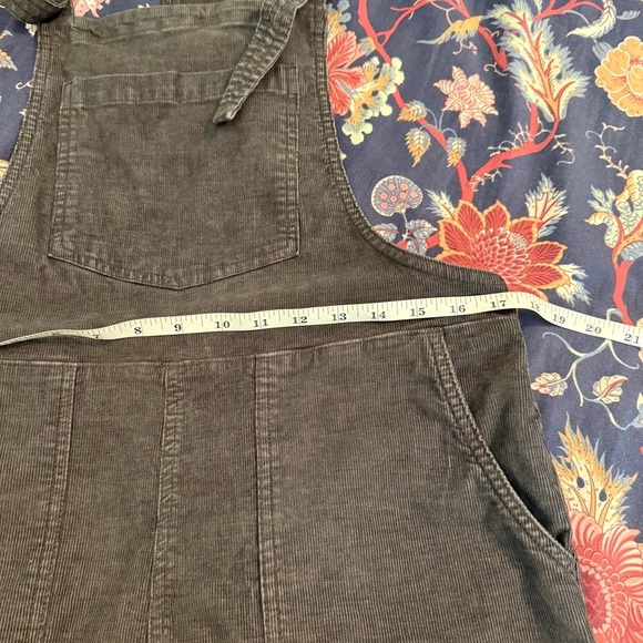 AERIE Werk & Play Gray Corduroy Overalls Size S - Picture 10 of 12
